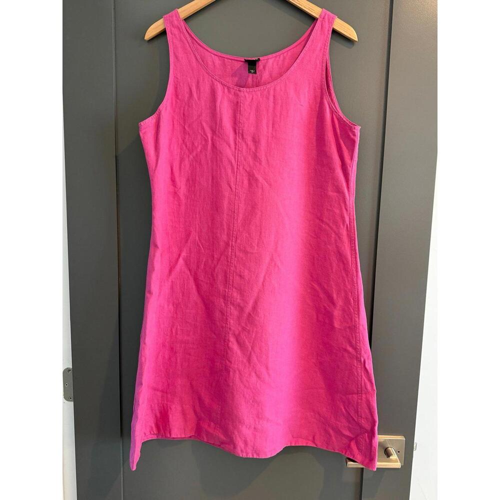 Eileen Fisher Oversized Linen Dress Size PL